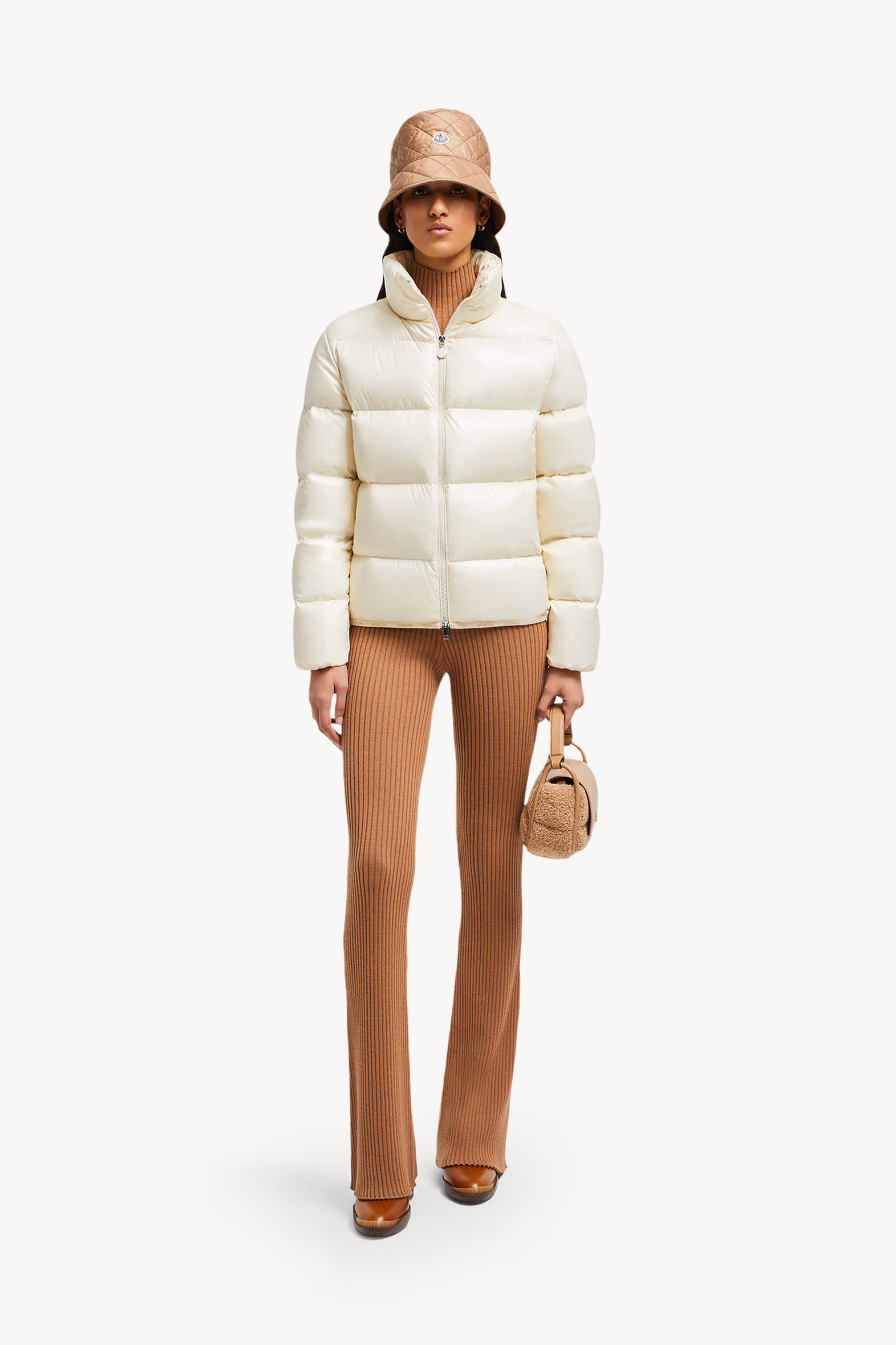 Abbadia Short Down Jacket Women Off White Moncler 0